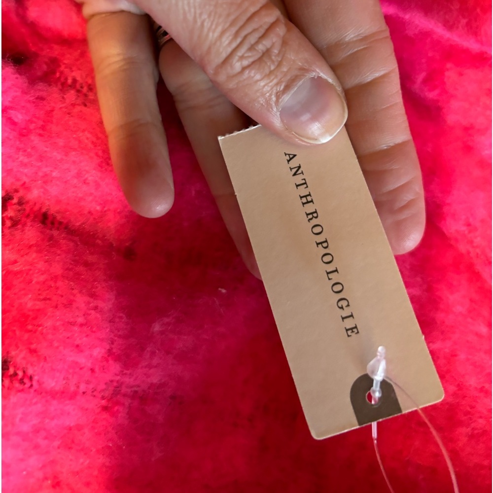 NWOT Anthropologie Scarf Magenta / Hot Pink